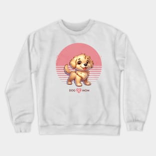 Golden Retriever Puppy | Proud Dog Mom Crewneck Sweatshirt